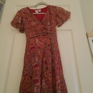 ❤Red patterned dress❤